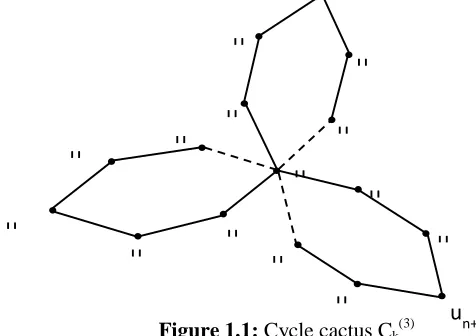 Figure 1.1:  Cycle cactus Cn+4k(3) 