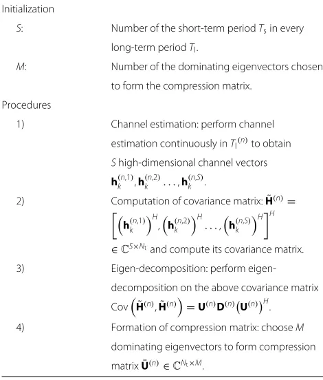 Table 2 Different representations of CSI in different stages