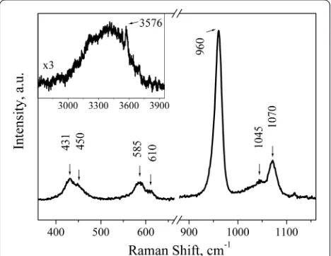 Fig. 5 Raman spectrum of P2 powder