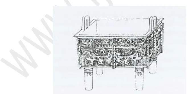 Figure 1. Square Cauldron Incense Burner, 12th century, celadon, H: 18.4 cm, W: 15.5 cm, National Museum of Korea, Seoul