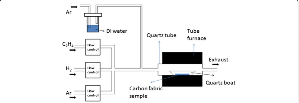 Figure 1 Schematic design of the WA-CVD process setup.
