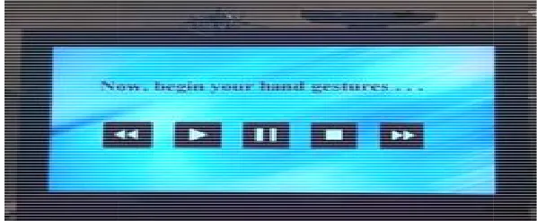 Figure 10: Information to the userInformation to the user while starting the hand gesture recognition.while starting the hand gesture recognition