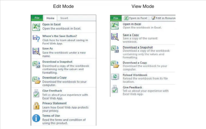 Figure 2.8Options under the File menu allow you to download the file to work on locally.