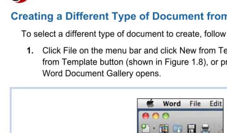 Figure 1.8 The New from Template button is on the Standard toolbar. 