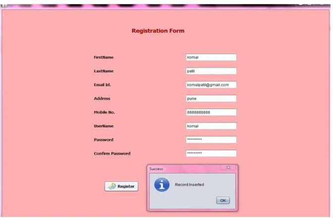 Fig 2. User Registration 
