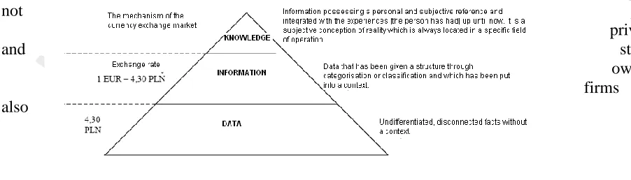 Figure 2.  The hierarchy of knowledge 