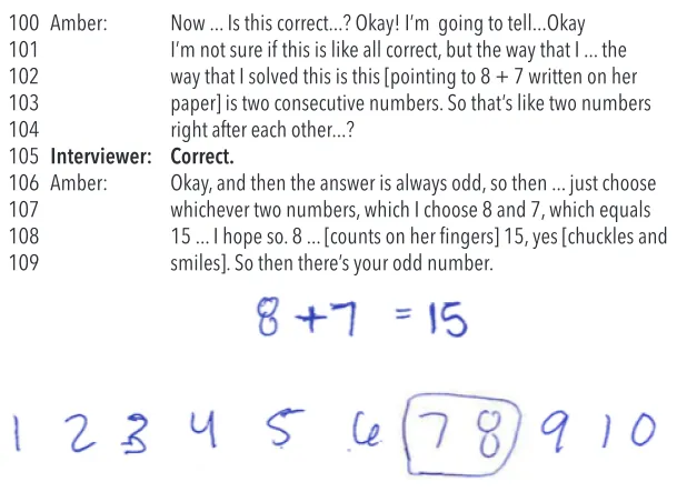 Figure 8. Amber’s Work for Problem 1