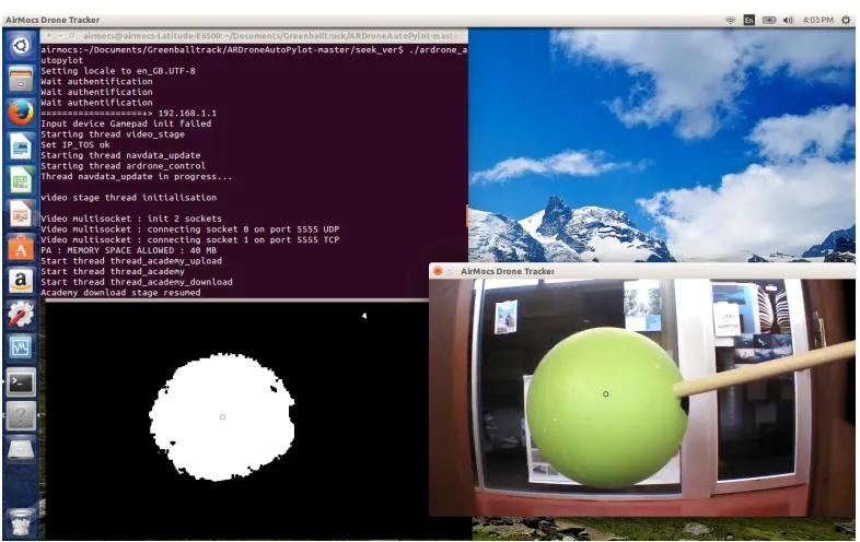 Figure 3: Screen capture of our system in use.