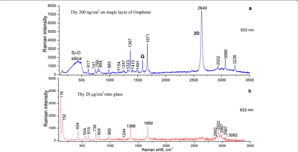 Figure 2 2D Raman peak of the single-layer graphene obtainedat an excitation wavelength of 633 nm