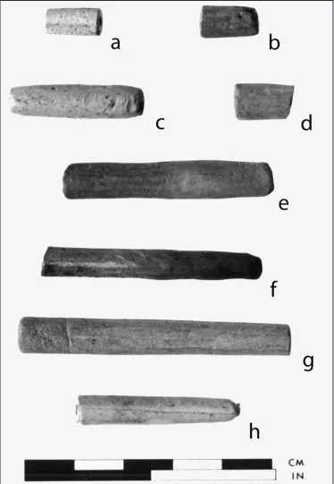 Figure 1. Pipe-stem beads recovered from Nottingham House, a Hudson’s Bay Company post that operated from 1802 to 1806