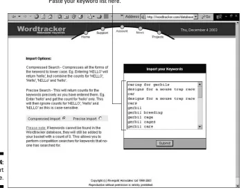 Figure 4-4: The Import 