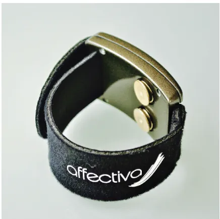 Figure 2: The Aﬀectiva Inc. Q Sensor, which wasthe wristband used to sense EDA data in the inter-ruption study by Goyal et al