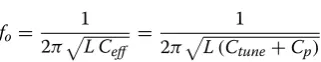 Figure  1a represents the basic LC–VCO circuit. Since the oscillation occurs at the resonant frequency of the connected inductance (L) and the effective capacitance (Ceff) at the node of x or y, the oscillation frequency is described as follows: