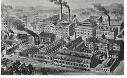 Figure 2-5. View RogePS of the Rogers Works in 1897, just a couple of years before Jacob Rogers sold the plant
