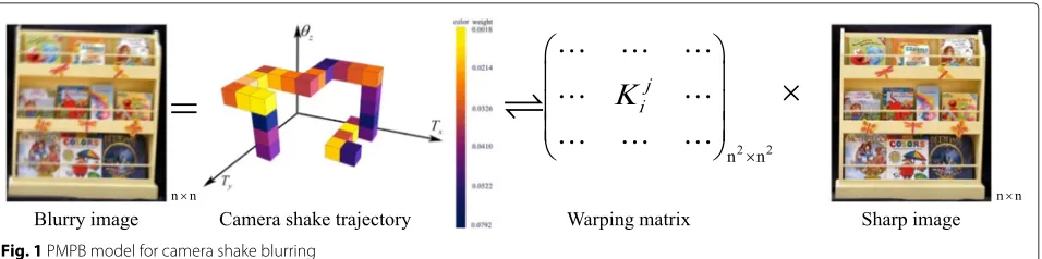 Fig. 1 PMPB model for camera shake blurring
