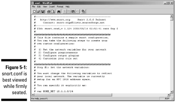 Figure 5-1:snort.conf is