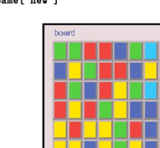 Figure 7. The board of the five-star version of the game Lines.