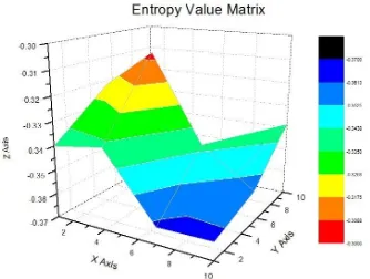 Figure 5.  Entropy Value Matrix from Pij Value Matrix   