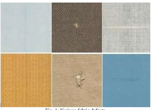Fig. 1: Various fabric defects 