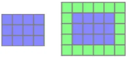Figure 4: Pond tiling problem - pond and surrounded pond.
