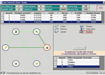 Figure 3: An example of the participants’ screen at the end of a round