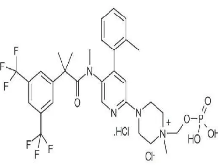 Figure 1: Fosnetupitant structure 