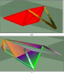 Fig. 1: Prototype “living truss” robot and detail of linear motor assembly 