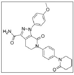 Figure 1: Structure of Apixaban 