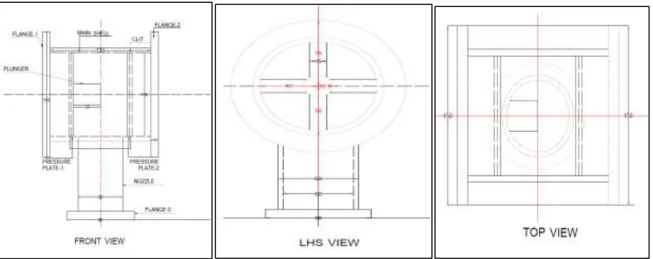 Fig. 1: Drawing for Flow Regulating Pressure Valve 