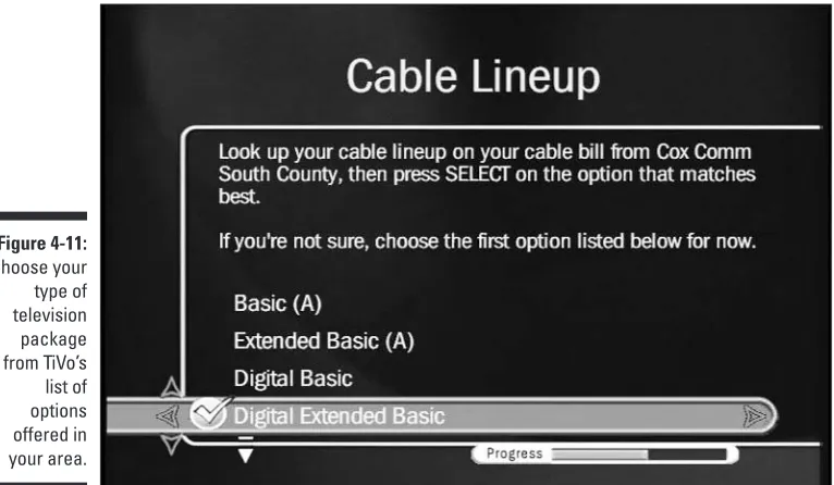 Figure 4-11: Choose your 