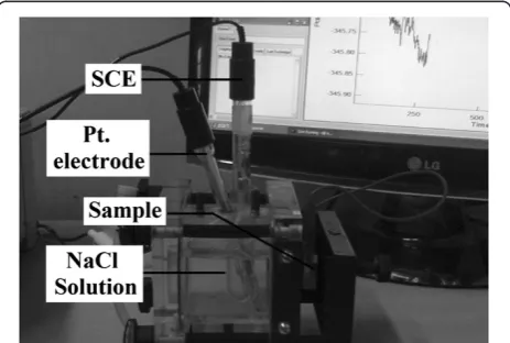 Figure 3 Potentiodynamic polarization test arrangement.