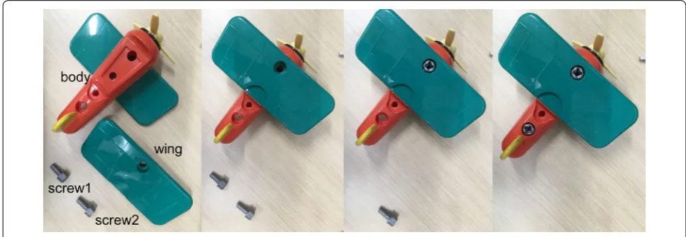 Fig. 8 A part of YCB airplane assembling