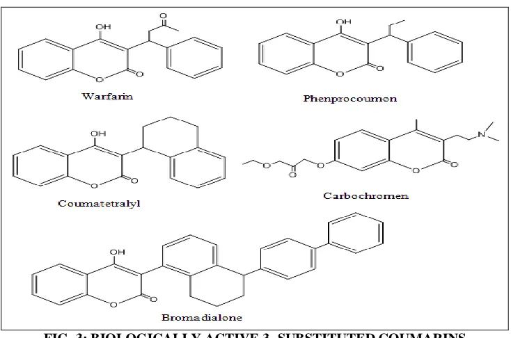 FIG. 3: BIOLOGICALLY ACTIVE 3- SUBSTITUTED COUMARINS 