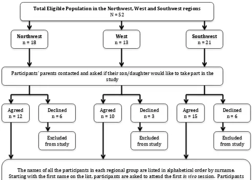 Figure 6.2 Process of participant selection and allocation to treatment and comparison 