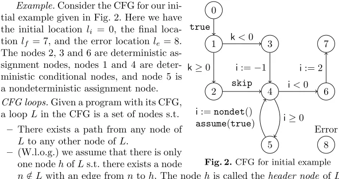 Fig. 2. CFG for initial example