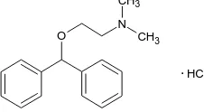Figure 1. 2-(diphenylmethoxy)-N,N-dimethylethanamine hydrochloride, DPH. 