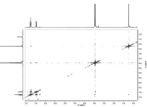 Figure 3). 3figure 5. COSY Spectrum of Compound 1 modified (tl-1) (mixture of 