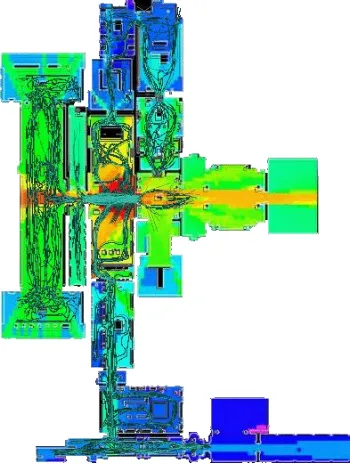 Figure 4: Visitor flow visualisation at the British Museum. The images were constructed using the open source Depthmap software (UCL Space Group 2010)