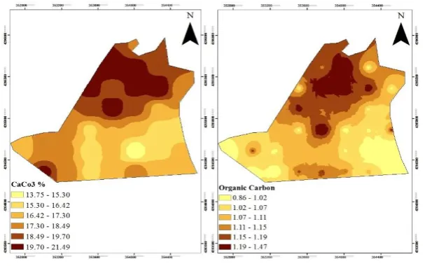 Figure 4. Zoning maps characterization using statistical methods 