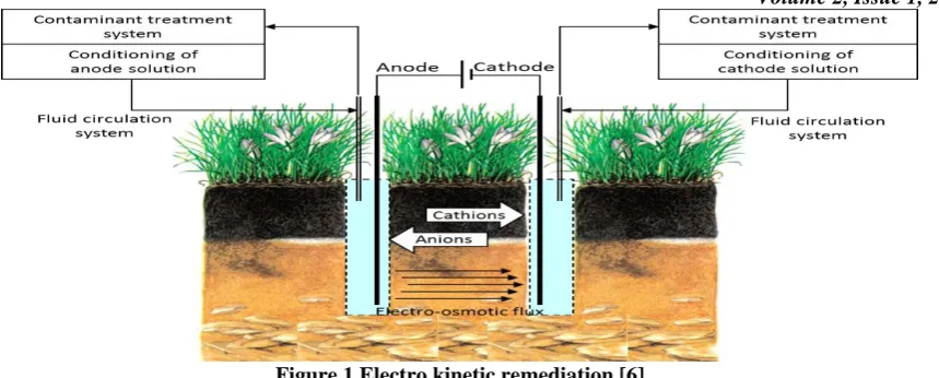 Figure 1 Electro kinetic remediation [6] 