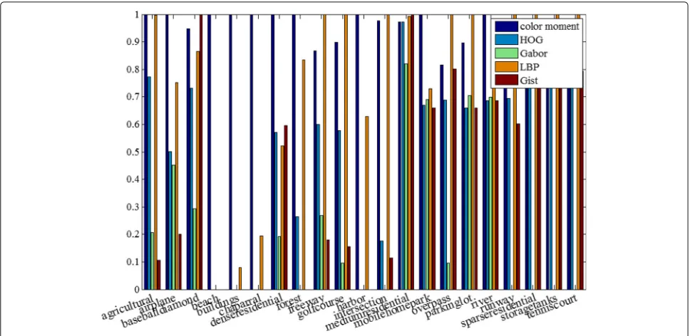 Fig. 8 Relative contribution ratios of features for each class of USGS21