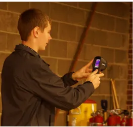 Figure 4: Identifying drafts with a thermal camera 
