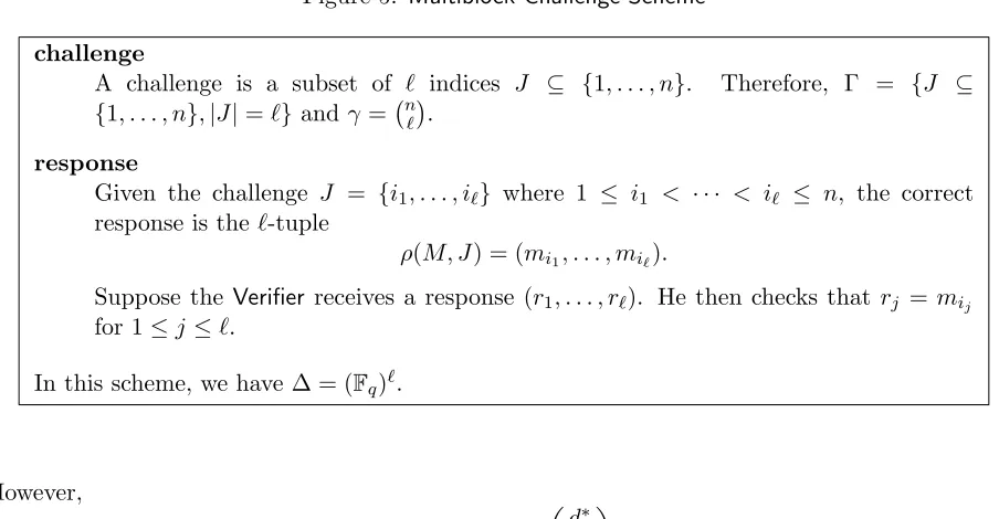Figure 5: Multiblock Challenge Scheme