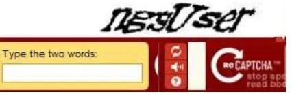 Figure 1. reCAPTCHA™. Automated system to combine human  and machine strengths in image-to-text processing
