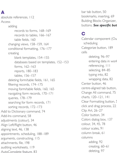 table fields, 160