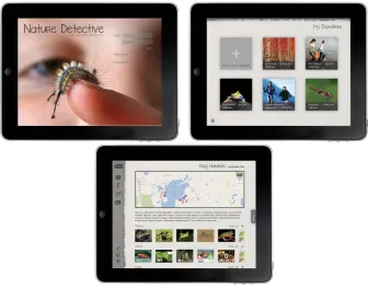 Figure 4. Nature Detective app: an adventure learning tool. 