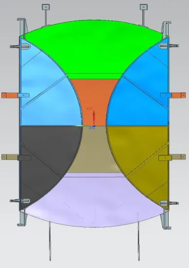 Figure 2 Final Model of Deployable Antenna 