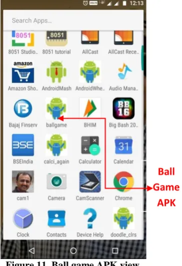 Figure 11. Ball game APK view 