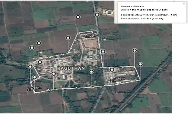 Figure 1: Map of Village [Source: Google Map] 