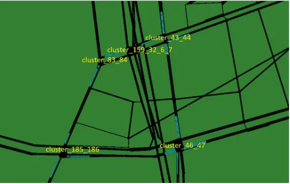 Figure 6: Location of upstream and downstream lane area detectors at each of the main inter-sections to detect gridlock in Sathorn critical region